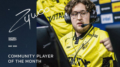 【ZywOo蟬聯(lián)HLTV月度最佳】力壓donk/m0NESY當(dāng)選五月代表選手，劍指BLAST奧斯汀Major